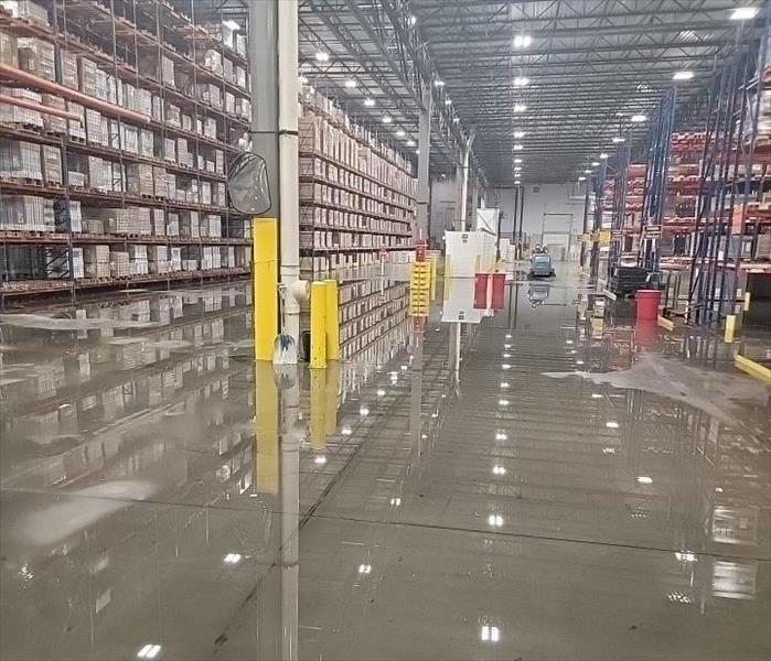 Flood in warehouse